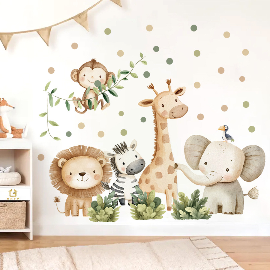 Boho Forest Animals Wall Stick - Baby Girl Nursery Quotes recension och pris