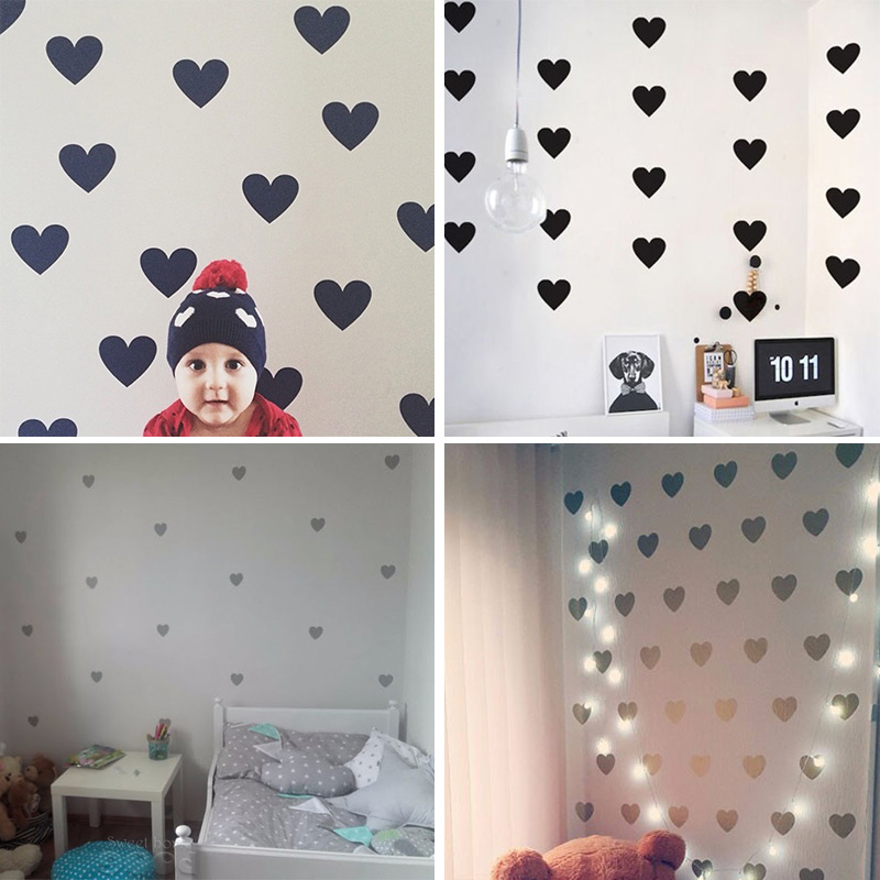 Heart Baby Room Decorative Sti - Baby Girl Nursery Quotes recension och pris
