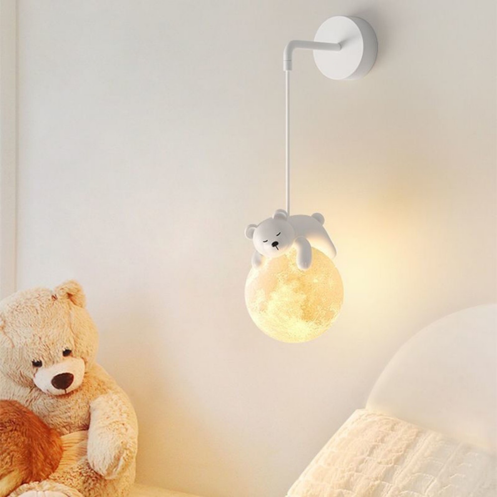Cute Animal Wall Lamp White Ra - Baby Nursery Boy recension och pris